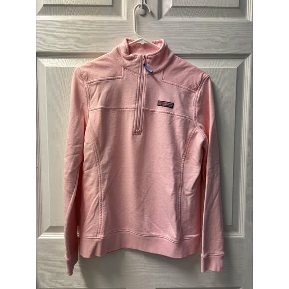 Vineyard Vines1/4 Zip Sweatshirt Women M Pink Martha's Vineyard Pullover EUC - Picture 1 of 6